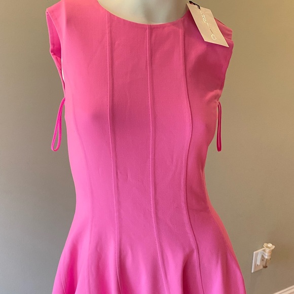 Oscar de la Renta Curved Seam Midi-Dress. Size 4. - Picture 7 of 12